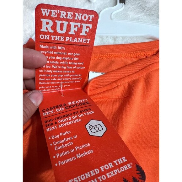 Arcadia Trail logo tee tan and orange dog size XXL - Picture 3 of 8